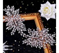 Women's Bridal Hair Comb Wedding Hair Accessories Rhinestone Bridal Comb Party Hair Accessories (Rose Gold)