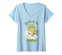 Women's Bride to Be Frog V-Neck T-Shirt