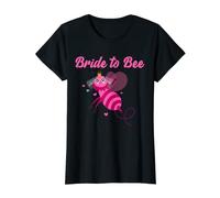 Womens Bride To Bee Pink Bumblebee Bachelorette Party T-Shirt