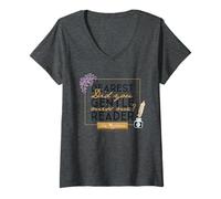 Womens Bridgerton Dearest Gentle Reader V-Neck T-Shirt