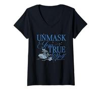 Women's Bridgerton Unmask Your True Self Officially Licensed V-Neck T-Shirt