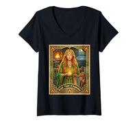 Women's Brigid - Irish Goddess Celtic Mythology Ireland Folklore V-Neck T-Shirt
