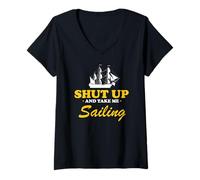 Womens Bring Me Sailing and Let’s Skip All Other Topics V-Neck T-Shirt