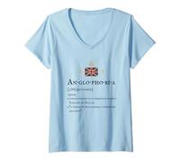 Womens BRITAINS Patriots British Pride Supporters Anglophobia Noun V-Neck T-Shirt
