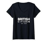 Women's British Citizenship 2026 New Citizen 2026 V-Neck T-Shirt