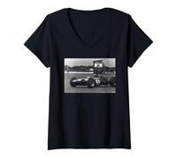 Womens British Grand Prix Jim Clark Racing Silverstone Climax 1965 V-Neck T-Shirt