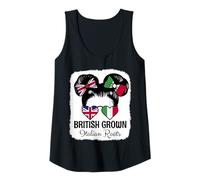Womens British Grown Italian Roots Girl Britain Italy Heritage Tank Top