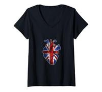Womens British Pride/Raise The Flag Colours/United Kingdom V-Neck T-Shirt