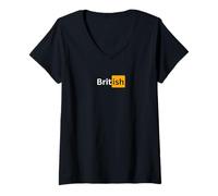 Womens British - Sexy Gifts for Men and Women V-Neck T-Shirt