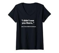 Womens British Translation: I Didn’t See You There V-Neck T-Shirt