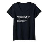Womens British Translation: I’m Sorry But V-Neck T-Shirt