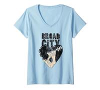 Women's Broad City Abbi & Ilana Cartoon V-Neck T-Shirt