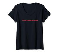 Womens Brokeback Mountain Love Is A Force Of Nature Front & Back V-Neck T-Shirt