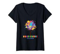Womens Broken Crayons Still Color Inspirational V-Neck T-Shirt