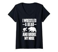 Women's Broken Nose Surgery Recovery V-Neck T-Shirt
