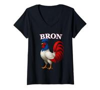 Womens BRON France Français Souvenir Article V-Neck T-Shirt