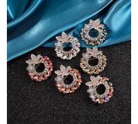 Women's Brooch Scarf Clip Flower Alloy 3.6 x 4 cm | Dual function as a brooch and scarf clip, ideal for sweaters, shirts or light jackets in spring
