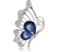 Women's Brooches Hat Lapel 1pcs Brooch Pins Noble Elegant Butterfly with Imitation Diamonds,Clothes Jewelry Fashion