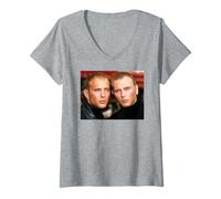 Womens Bros Luke & Matt Goss When Will I Be Famous 1991 V-Neck T-Shirt