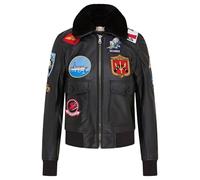 Women's Brown Air Force A2 Flight Leather Sheepskin Collar Bomber Jacket