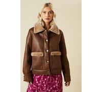 Pocket Aviator Dorothy Perkins Brown 8