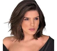 Women's Brown Fluffy Hair Tail Slightly Curly Pixie Cut Short Wig Heat-Resistant Synthetic Breathable Short Wig Suitable for Daily Party wear Photo Color,14in (Photo Color 14in)