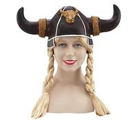 Adults Brown Blonde Viking Historical TV Film Character Costume Plaited Helmet