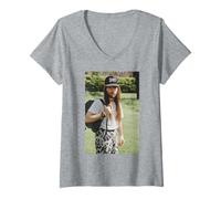 Womens Bruce Dickinson Iron Maiden Lead Singer 1992 V-Neck T-Shirt