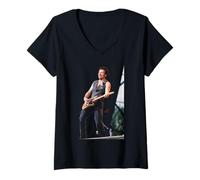 Womens Bruce Springsteen Human Touch Lucky Town World Tour 1992 V-Neck T-Shirt