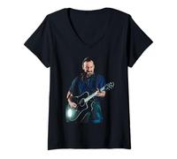 Womens Bruce Springsteen The Boss Ghost Of Tom Joad World Tour 1996 V-Neck T-Shirt