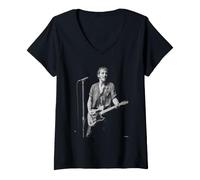 Women's Bruce Springsteen The River Tour Live By David Corio V-Neck T-Shirt