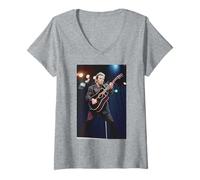 Womens Bruce Springsteen Tunnel Of Love Express Tour Wembley 1988 V-Neck T-Shirt