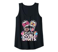 Womens Bruh I'm Double Digits 10th Birthday Girl Tank Top
