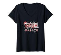 Womens Bruh This Christmas is Gonna Be Hilarious V-Neck T-Shirt