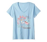 Womens Bruh We Back Teacher Science Second Grade Back To School V-Neck T-Shirt
