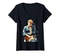 Women's Bryan Adams Waking Up The World Tour Live 1992 V-Neck T-Shirt