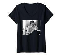 Women's Bryan Ferry Boys & Girls Era Post Roxy Music 1985 V-Neck T-Shirt