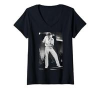 Womens Bryan Ferry Live Roxy Music Frontman By Simon Fowler V-Neck T-Shirt