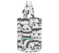 Women's Bucket Handbag, Baby Animals Watercolor Cute Fox Deer Rabbit and Bear Pattern Canvas Tote Bag Purses Trendy Shoulder Bag