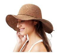 Womens Bucket Hat Men Unisex, Sun Hat Women, Women's Summer Fashion Small Fresh Solid Color Straw Hat Beach Sun Hat Straw Woven Large Brim Sunscreen Fisherman Hat Funny Hats Foldable For Hiking