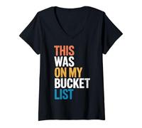 Women's Bucket List Adventure Trip Backpackers V-Neck T-Shirt