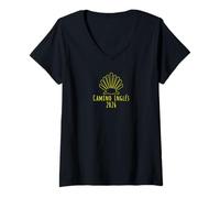 Women's Buen Camino de Santiago Ingles 2026 Camino Scallop Shell V-Neck T-Shirt