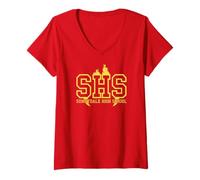 Womens Buffy the Vampire Slayer Sunnydale High School Logo V-Neck T-Shirt
