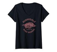 Womens Buffy the Vampire Slayer Sunnydale High School TV Show V-Neck T-Shirt