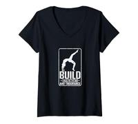 Women's Build Strength & Endurance V-Neck T-Shirt