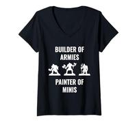 Women's Builder of Armies Painter of Minis Tabletop Gaming RPG V-Neck T-Shirt