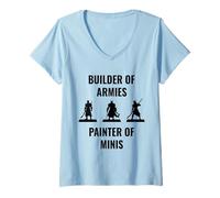 Women's Builder of Armies Painter of Minis Tabletop Gaming RPG V-Neck T-Shirt