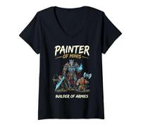 Women's Builder of Armies Painter of Minis V-Neck T-Shirt
