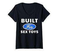 Womens Built for Sex Toys - Sexy Gifts for Men and Women V-Neck T-Shirt