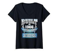 Women's Built In 1966 A Living Legend Vintage 60th Birthday V-Neck T-Shirt